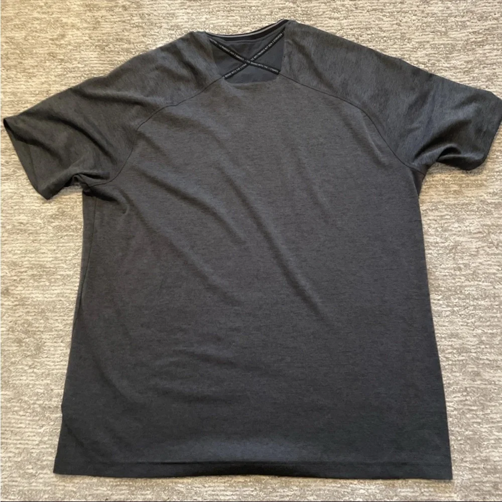 Adidas Adicross Shirt Mens Size XL Gray Performance Henley Snap Short Sleeve